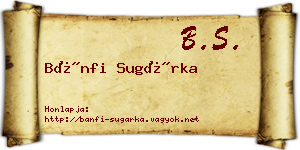 Bánfi Sugárka névjegykártya